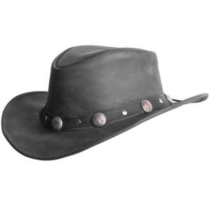 Water Resistance Genuine Leather <b>Hats</b> For Cowboy Sweat Absorbent Soft & Comfortable Leather <b>Hats</b> Picnic Caps Custom Logo Print - Product Image 3