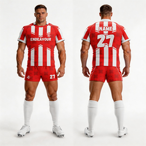 Proveedor de Camisetas de Rugby Personalizadas de Alta Calidad, Ropa de Equipo Personalizada, Impresión por Sublimación, Producción Rápida, Uniforme Deportivo de Equipo - Product Image 6