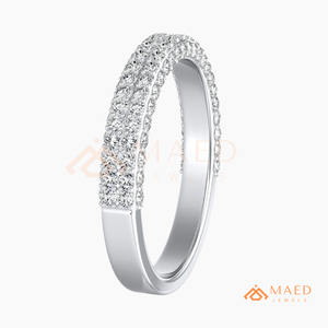 925 Sterling <b>Silver</b> Moissanite <b>Eternity</b> <b>Ring</b> Lab Grown Diamond Wedding Band Fine Jewelry for Women USA - Product Image 5