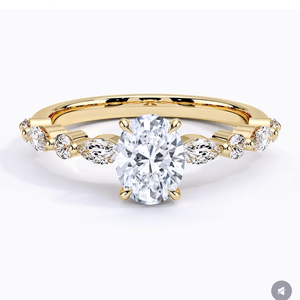 Premium Quality Silver Plated Pearl <b>Ring</b> <b>for</b> <b>Women</b> Sparkling Luxury IGI Certified Wedding Engagement Party <b>Statement</b> <b>Ring</b> - Product Image 1