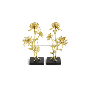 Hierro estilo chino redondo primavera oro pájaro negro alambre Animal geométrico Metal candelita portavelas para Decoración - Product Image 5