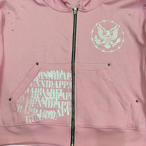 Bulk Quantity Casual Wear Fleece Fabric Distressed Hoodie Heavyweight Comfortable Style Men Distressed Hoodie With Custom <b>Log</b> - Product Image 2