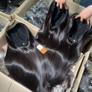 Venta al por mayor de Extensiones de Cabello Humano Virgen Vietnamita Color Negro Natural Peluca Suave y Sedosa con Hueso Cabello Liso Precio Barato - Product Image 2