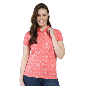 Camisetas Polo de Verano para Mujer, Estampadas, de Manga Corta, Corte Ajustado, Casuales, para Exportación 2026, de BD - Product Image 1