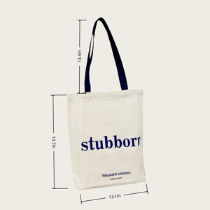 Premium Cotton <b>Canvas</b> <b>Tote</b> Bag with Bold Typography Print Durable Reusable Shopping Bag for Daily Use and School - Product Image 1