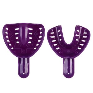 Juego Profesional de 12 Bandejas de Impresión Dental de Plástico Autoclavables |   Kit de Porta Dientes Reutilizable Perforado Multicolor - Product Image 4