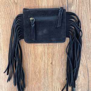 กระเป๋าใส่เหรียญหนังกลับตะเข็บอเนกประสงค์สำหรับผู้หญิงกระเป๋าใส่บัตรเครดิตแบบตะวันตกหนังแท้มีซิป - Product Image 3