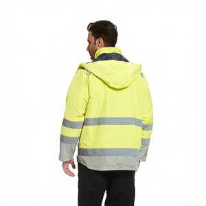 Veste de sécurité de travail en polyester imperméable de classe 2 personnalisable pour l'extérieur, prix de gros, veste de sécurité à bas prix, haute qualité - Product Image 2