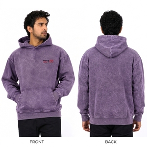 Hot Sale Men Acid <b>Wash</b> Hoodies 100% Top High Quality Custom Logo Acid <b>Wash</b> Pullover Hoodie For <b>Boys</b> 2026 New Arrival - Product Image 6