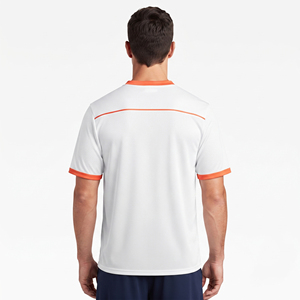 เสื้อลาครอสคอวีแขนสั้นสำหรับผู้ชาย ผ้าโพลีเอสเตอร์ตาข่าย 100% เสื้อกีฬาลาครอสทรงเข้ารูปสำหรับผู้ชาย - Product Image 5