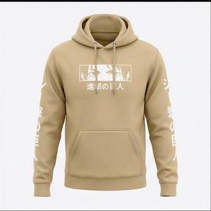 Sweat-shirt à capuche surdimensionné pour homme, 100% coton, logo personnalisé, épaules tombantes, poches, 500 g/m², personnalisable - Product Image 1