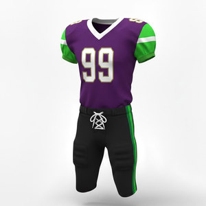 Ensemble maillot et pantalon de football américain pour homme, conçu pour le confort, la durabilité et les performances actives en match. - Product Image 3