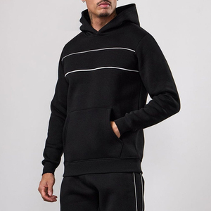 Sudadera con Capucha Deportiva, Ajustada, Impermeable y Ecológica, Personalizada al por Mayor para Hombre, con Bolsillo Delantero y Mezcla de Poliéster/Algodón - Product Image 1