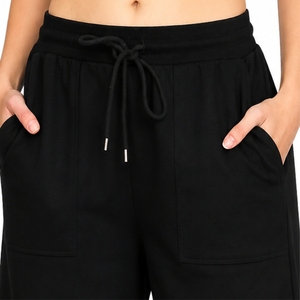 Shorts Largos Casuales para Mujer, de Algodón, para Gimnasio o Descanso, con Bolsillos, Cintura Elástica, Secado Rápido, Transpirables, Cómodos, Personalizables - Product Image 4