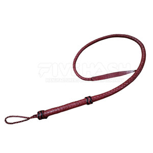 Látigo de Cuero Artesanal Premium, Diseño Flexible de Cuero Genuino Duradero, Mango Resistente, Ideal para Entrenamiento - Product Image 6
