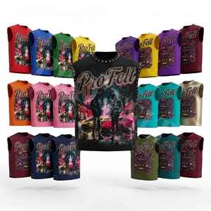 Débardeur graphique personnalisé couleur et taille sur mesure, vente en gros, streetwear urbain, impression DTG, été, décontracté, gym, gilet personnalisé - Product Image 1