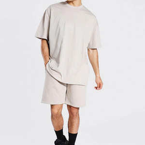 Servicio OEM, Conjunto de Camiseta y Pantalones Cortos de Verano para Hombre, Ropa Urbana Personalizada, Corte Regular, 100% Algodón, Secado Rápido - Product Image 1