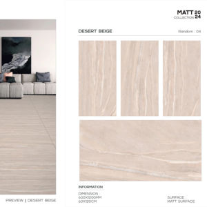 Carreaux de porcelaine à surface mate en format 60x120cm, 600x1200mm, 24x48 pour les projets de design d'intérieur moderne des murs et des sols. - Product Image 1