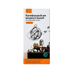Farmhouse Iron <b>Geometric</b> Handicraft <b>Art</b> Sculpture for Coffee Table Accent - Product Image 2