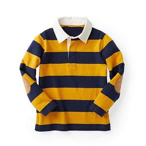 Camiseta de Rugby Personalizada de Manga Corta en Oferta, 100% Poliéster, con Rayas, Color y Logotipo Personalizables, Unisex, Tallas Grandes - Product Image 1