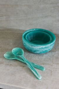 Bol à salade en résine pour la décoration de la table, assiettes à salade en résine, logo personnalisé - Product Image 6