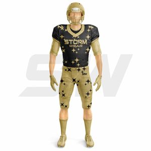 Uniforme de football américain sur mesure à 12 panneaux, directement de l'usine, vêtements de sport légers, sublimation personnalisée, football américain - Product Image 2