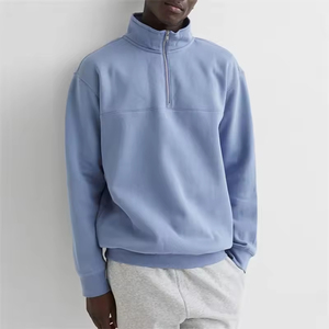 Sweat-shirt athlétique pour homme à demi-zip avec tissu anti-humidité pour l'entraînement, les activités physiques et les performances en extérieur - Product Image 5