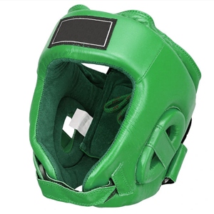 Protège-tête de boxe en cuir PU vert sur mesure avec logo personnalisé, durable et protecteur, ajustement confortable RL-HG-65 - Product Image 5