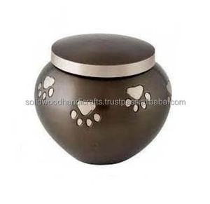 Handmade Brass Pet Cremation <b>Urns</b> Keepsake Funeral <b>Urns</b> <b>For</b> Cat and Dog <b>Ashes</b> With High Quality Material - Product Image 1