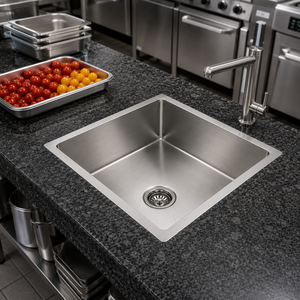 Stainless Steel Undermount Square Single Bowl Multi-Functional <b>Kitchen</b> <b>Sink</b> 304 Grade Brushed Finish Minimalist Design - Product Image 6