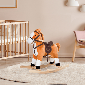 Cavallo a dondolo in plastica per bambini, ideale come regalo di Natale - Product Image 1