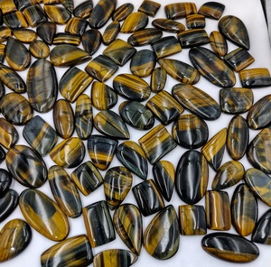 Piedras Sueltas de Ojo de Tigre Marrón Natural Pulido, Corte Oval/Pera, Cabujón, para Fabricación de Joyas, Venta al Por Mayor - Product Image 5
