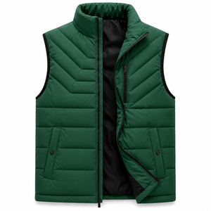 <b>Men's</b> Lightweight Insulated Puffer Vest Full Zip Warm Quilted Sleeveless <b>Jacket</b> for Travel Outdoor - Product Image 5