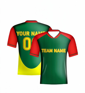 Camisetas de Fútbol Unisex de Manga Corta, Transpirables, de Malla de Alta Calidad, 100% Poliéster, con Estampado por Transferencia de Calor, Logotipo Personalizado, Deportivas - Product Image 1