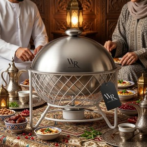 Modern Brass Stainless Steel Eco-friendly <b>Buffet</b> Set Food <b>Warmer</b> Chafing Dish Luxury Catering <b>Buffet</b> Equipment for Gulf Hotels - Product Image 5