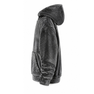 Heavyweight Sherpa Fleece <b>Hoodie</b> <b>for</b> <b>Men</b> Women Relaxed Fit Winter Casual Wear Custom Design Wholesale Manufacturer - Product Image 5