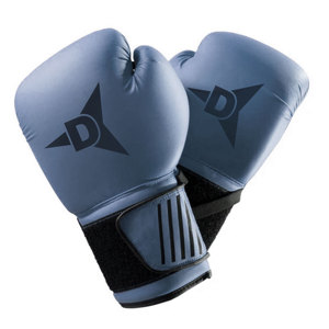 Gants de boxe Daizen Star Blue PU à lacets, respirants, pour l'entraînement, avec emballage personnalisable pour adultes - Product Image 1