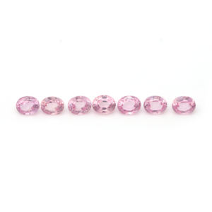 Zafiros Rosados Cultivados en Laboratorio, Piedras Sueltas Ovaladas de 2x3–15x20mm, Piedras Creadas de Color Rosa Claro para Joyería y Diseño Personalizado - Product Image 3