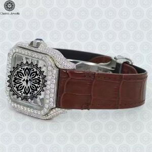 Montre mécanique Charme en acier inoxydable, boîtier 30 mm, cadran analogique, bracelet en acier inoxydable, luxe, mode, vintage, hip-hop, pour homme, 10 bars - Product Image 2