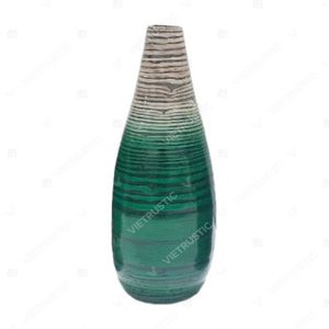 Vietrustic Wholesale Floral Vase Lacquer Spun Bamboo Vase Capiz Inlaid <b>For</b> <b>Table</b> Décor <b>Plant</b> Vase - Product Image 2