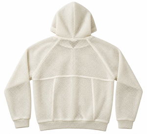 Sweat à capuche zippé personnalisé en maille respirante 3D pour homme – Léger, style streetwear décontracté, haute qualité - Product Image 6