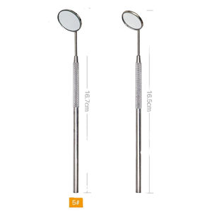 Miroir buccal dentaire OEM Kaamir Instruments en acier inoxydable, miroir d'inspection orale, poignée ergonomique, certifié CE, instrument dentaire - Product Image 4
