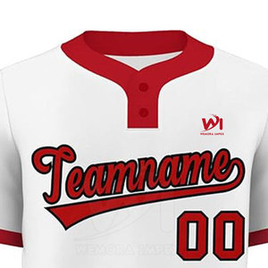 Camiseta de Béisbol Personalizada al por Mayor, Transpirable, con Dos Botones, Nuevo Diseño, de Alta Calidad y Secado Rápido - Product Image 2