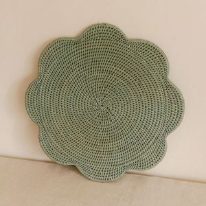 Sous-plat en rotin vert tressé pour la décoration de table d'hôtel et les événements de mariage – Fournisseur en gros de vaisselle - Product Image 3