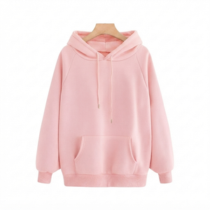 Sudadera Personalizada Rosa Bebé, Transpirable, de Secado Rápido, de Poliéster/Algodón Grueso, con Capucha, Unisex, Corte Regular, para Invierno, 350g - Product Image 1