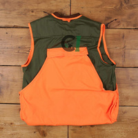Gilet de chasse haute visibilité orange personnalisé pour homme, léger, respirant, pour activités de plein air, avec porte-cartouches et poches