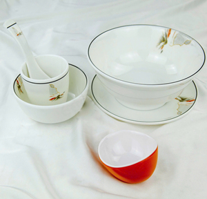 Soucoupe en mélamine 1 pièce, assiettes et bols en mélamine de qualité alimentaire, compatibles lave-vaisselle et micro-ondes, durables, non toxiques pour les fêtes et les mariages - Product Image 5