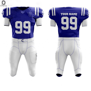 Uniforme de football américain personnalisé pour hommes, maillot et pantalon sublimés blancs et rouges, ajustés, respirants, pour toutes les saisons, vêtements de sport pour adultes - Product Image 5