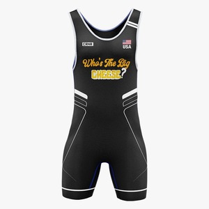 เสื้อกล้ามมวยปล้ำปรับแต่งได้-วัสดุสแปนเด็กซ์/ โพลีเอสเตอร์ระบายอากาศได้ดีและทนทานต่อการยืดเหมาะสำหรับทีมกีฬา - Product Image 1