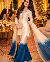 Salwar Kameez Wanita Hitam Bahan Rayon Dengan Bordir Bunga Merah Muda Pakaian Kasual Tradisional Ukuran Reguler Panjang Mata Kaki India Pakistan